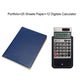 Customized Business Leather Notepad A4 File Organizer Portfolio Folder With Calculator