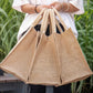 Personalized Signature Burlap Tote Bag