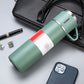 3 In 1 set of  Thermos Mug Leak_Proof Travel Thermo Cup for Tea Water Coffee Thermo Cafe 500ML Double Stainless Steel
