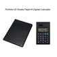 Customized Business Leather Notepad A4 File Organizer Portfolio Folder With Calculator