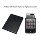 Customized Business Leather Notepad A4 File Organizer Portfolio Folder With Calculator